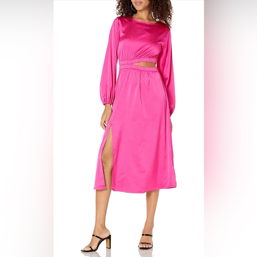The Drop Womens Jacob Long Sleeve Cut Out Midi Dress NWOT